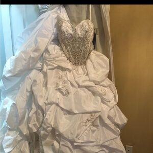 Corset back wedding gown